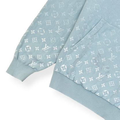 LOUIS VUITTON MONOGRAM GRADIENT HOODIE BLUE L | Large, Blue