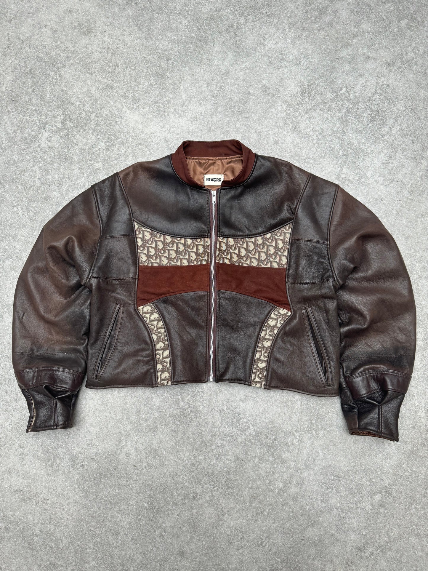 VT Rework: Cropped Panelled Dior Leather Jacket