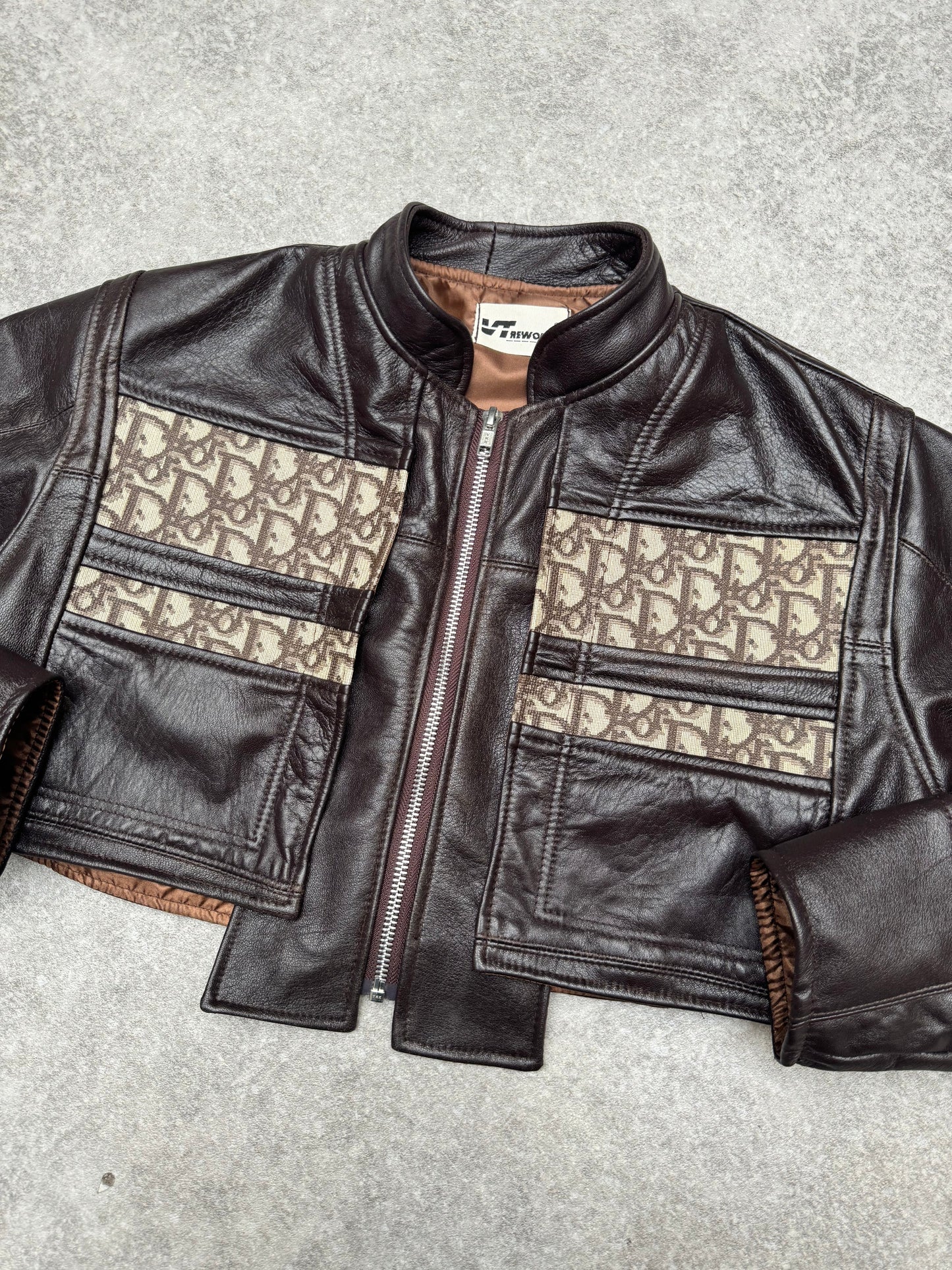 VT Rework: Cropped Dior Leather Jacket