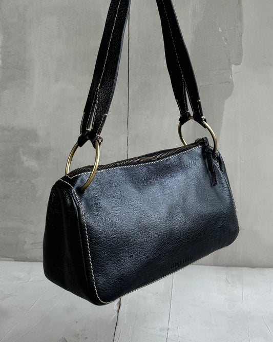 MIU MIU LEATHER SHOULDER BAG