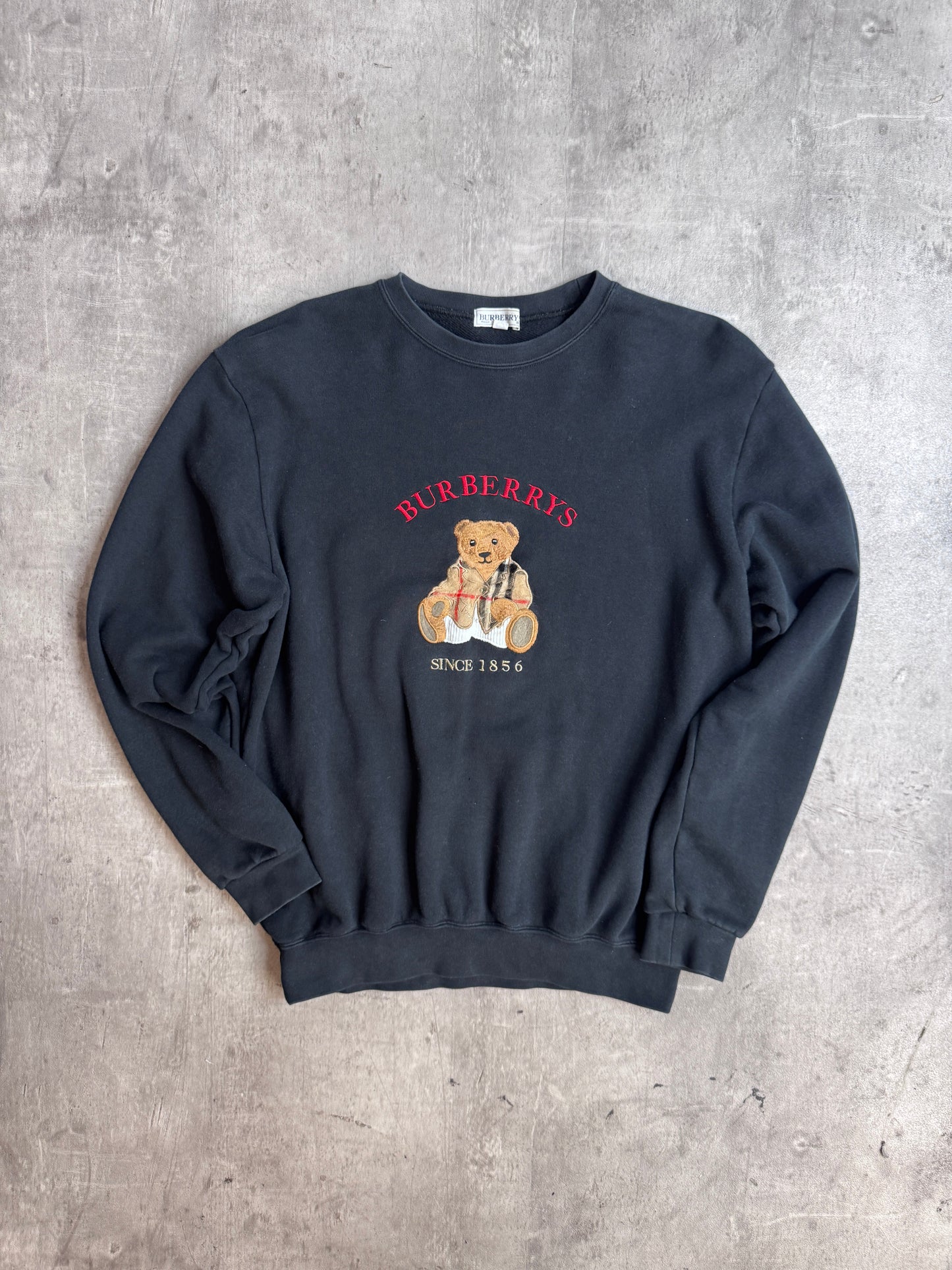 Burberry Bear Embroidered Spellout Sweater