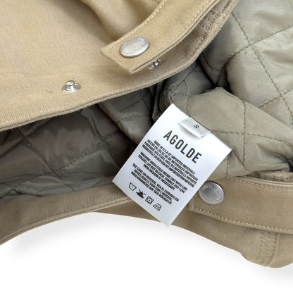 AGOLDE X RSVP GALLERY DISTRICT WORK JACKET TAUPE S | Small, Gold