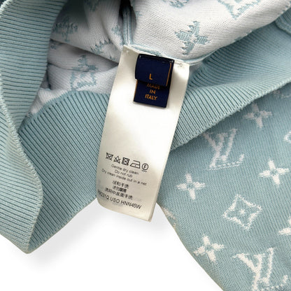 LOUIS VUITTON MONOGRAM GRADIENT HOODIE BLUE L | Large, Blue