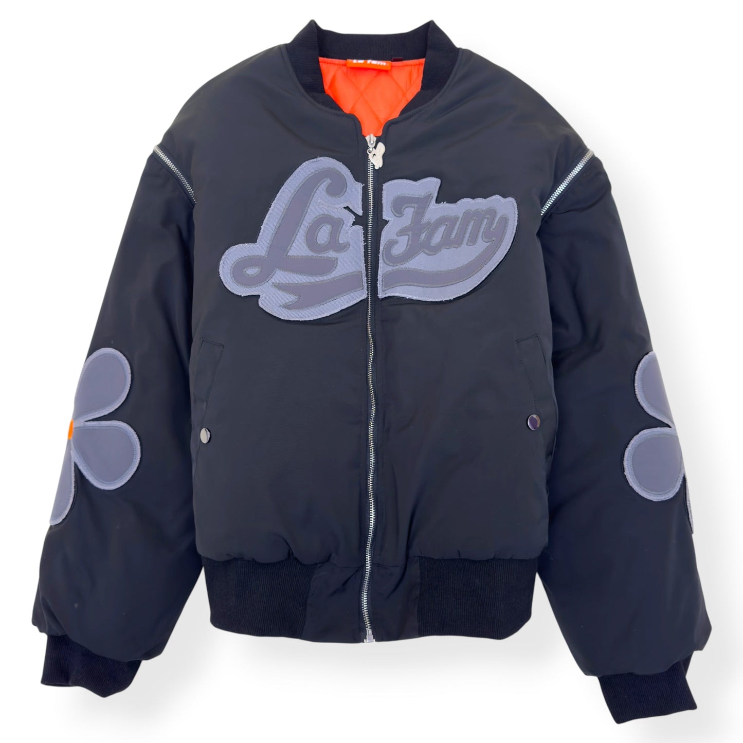 LA FAM AMSTERDAM BOMBER JACKET BLACK L | Large, Black