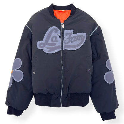 LA FAM AMSTERDAM BOMBER JACKET BLACK L | Large, Black