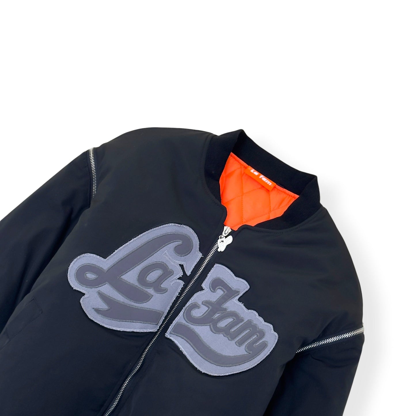 LA FAM AMSTERDAM BOMBER JACKET BLACK L | Large, Black