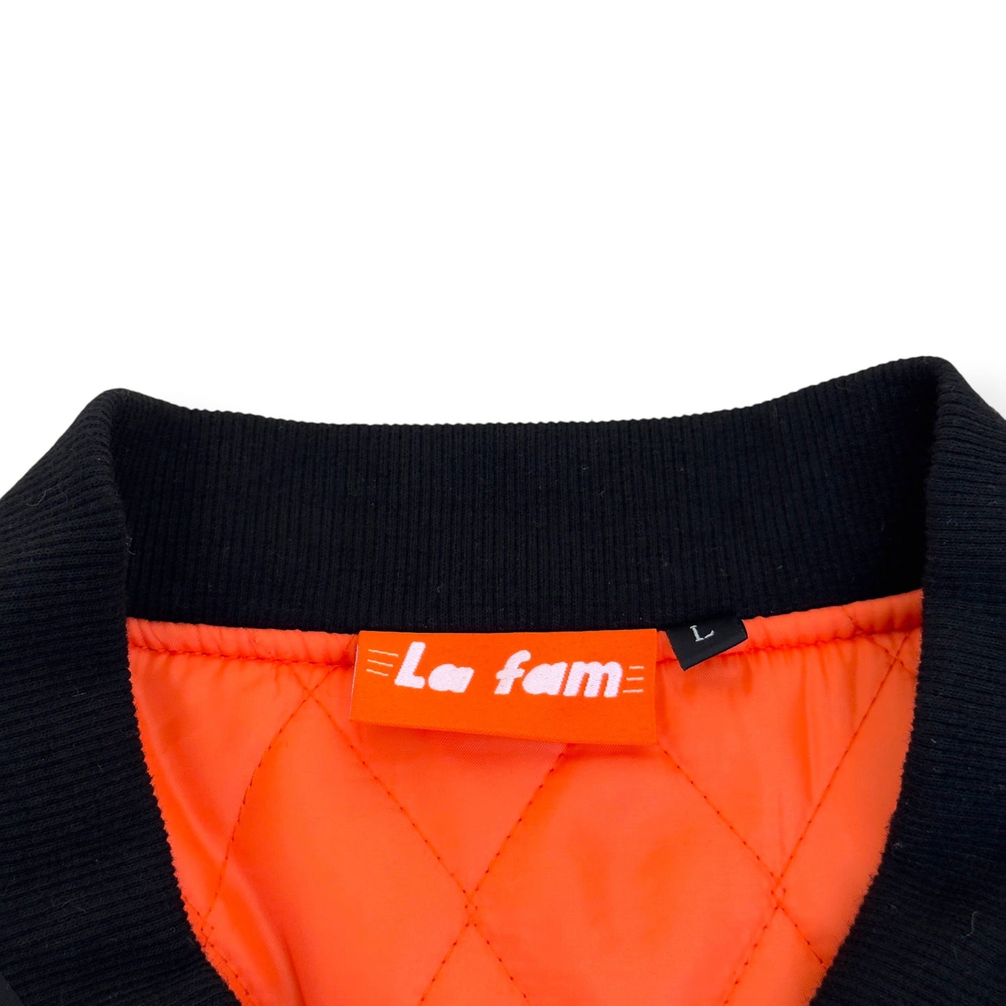 LA FAM AMSTERDAM BOMBER JACKET BLACK L | Large, Black
