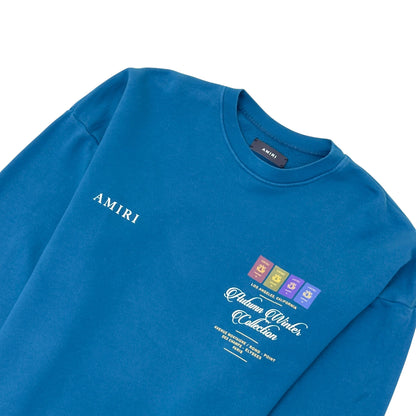AMIRI GIVEAWAY CREWNECK SWEATSHIRT BLUE M | Medium, Blue