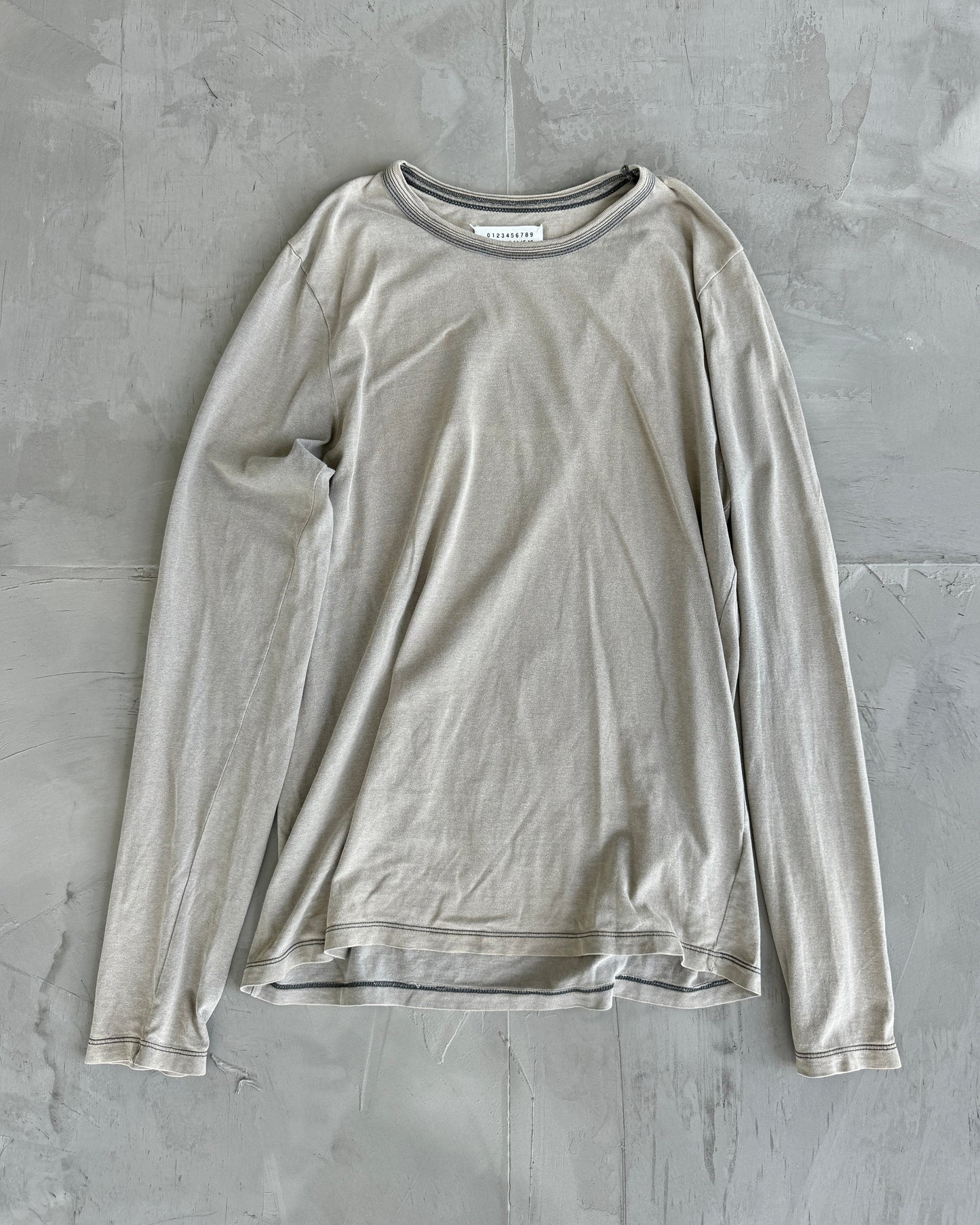 MAISON MARTIN MARGIELA LONG SLEEVE SUNBLEACHED TOP - L/XL | Large, Green