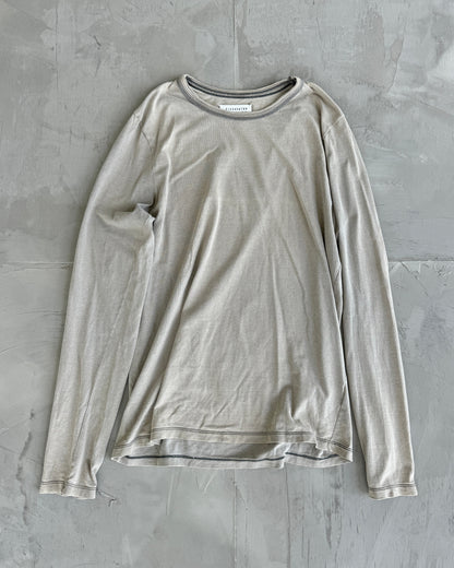 MAISON MARTIN MARGIELA LONG SLEEVE SUNBLEACHED TOP - L/XL | Large, Green