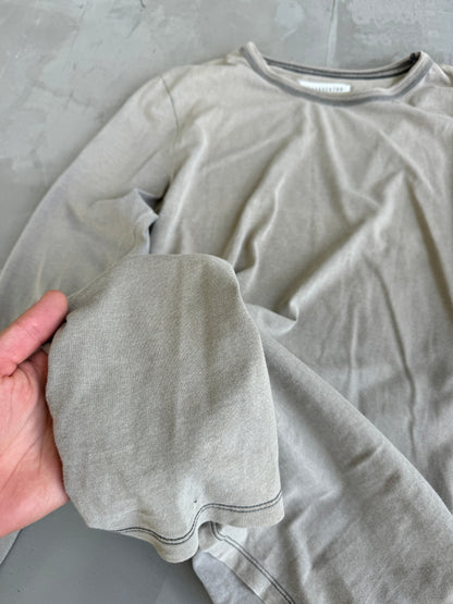MAISON MARTIN MARGIELA LONG SLEEVE SUNBLEACHED TOP - L/XL | Large, Green