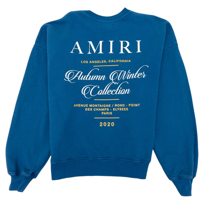 AMIRI GIVEAWAY CREWNECK SWEATSHIRT BLUE M | Medium, Blue