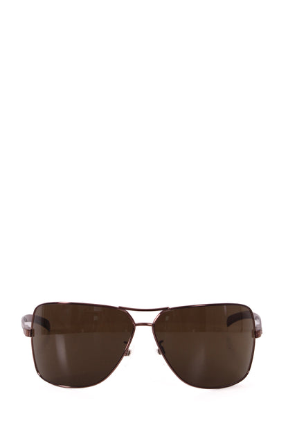 Chanel Aviator Lizard Effect Sunglasses Brown | O/S, Brown