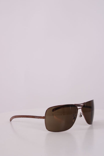 Chanel Aviator Lizard Effect Sunglasses Brown | O/S, Brown