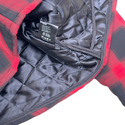 ASKYURSELF BANNED PADDED FLANNEL JACKET RED / BLACK 1 / S | Small, Black