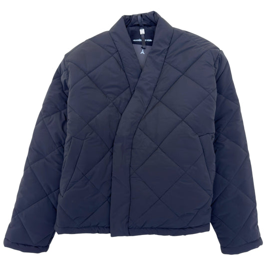 MANIÈRE DE VOIR EMIL KIMONO QUILTED WRAP PUFFER JACKET BLACK S | Small, Black