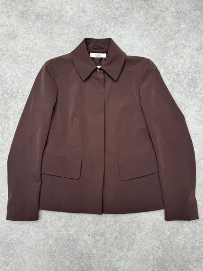 Prada Technical Fabric Brown Jacket