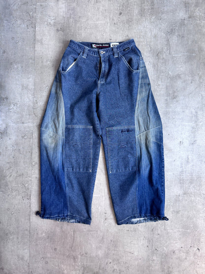 VT Rework: Karl Kani Distressed Barrel Jeans
