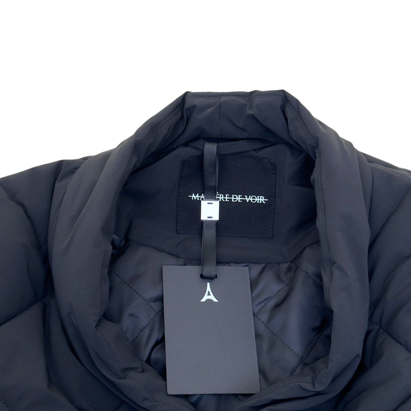 MANIÈRE DE VOIR EMIL KIMONO QUILTED WRAP PUFFER JACKET BLACK S | Small, Black