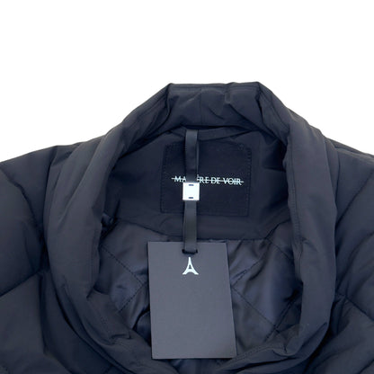 MANIÈRE DE VOIR EMIL KIMONO QUILTED WRAP PUFFER JACKET BLACK S | Small, Black