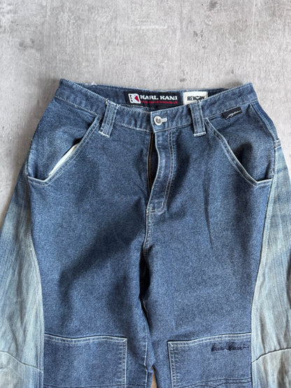 VT Rework: Karl Kani Distressed Barrel Jeans