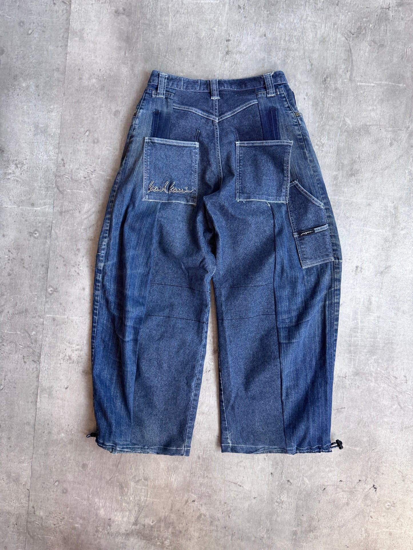 VT Rework: Karl Kani Distressed Barrel Jeans