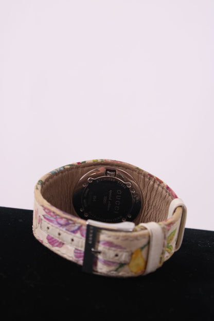 Gucci Floral Print Watch White/ Multi Coloured | O/S, Red