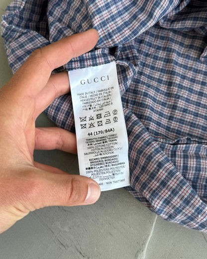 Gucci AW20 'Mon Petit Chou' Checkered Short Sleeve Shirt - M