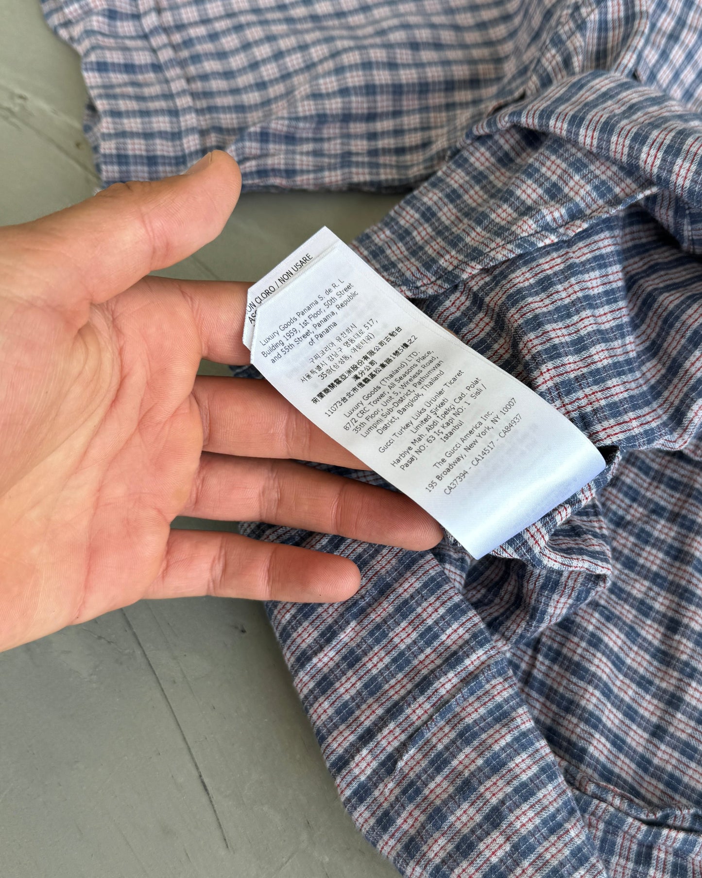 Gucci AW20 'Mon Petit Chou' Checkered Short Sleeve Shirt - M