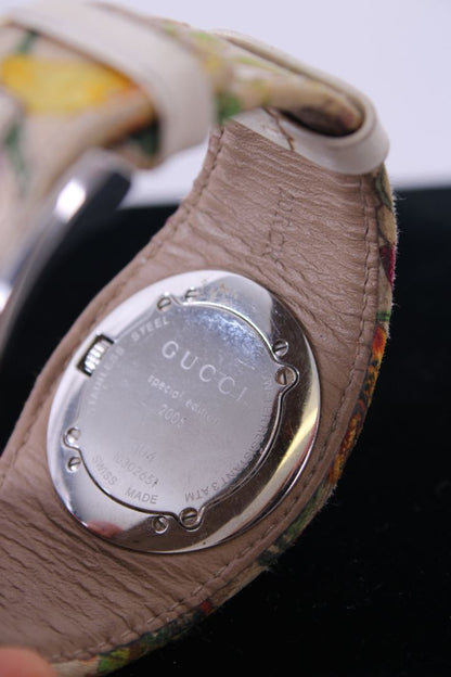 Gucci Floral Print Watch White/ Multi Coloured | O/S, Red