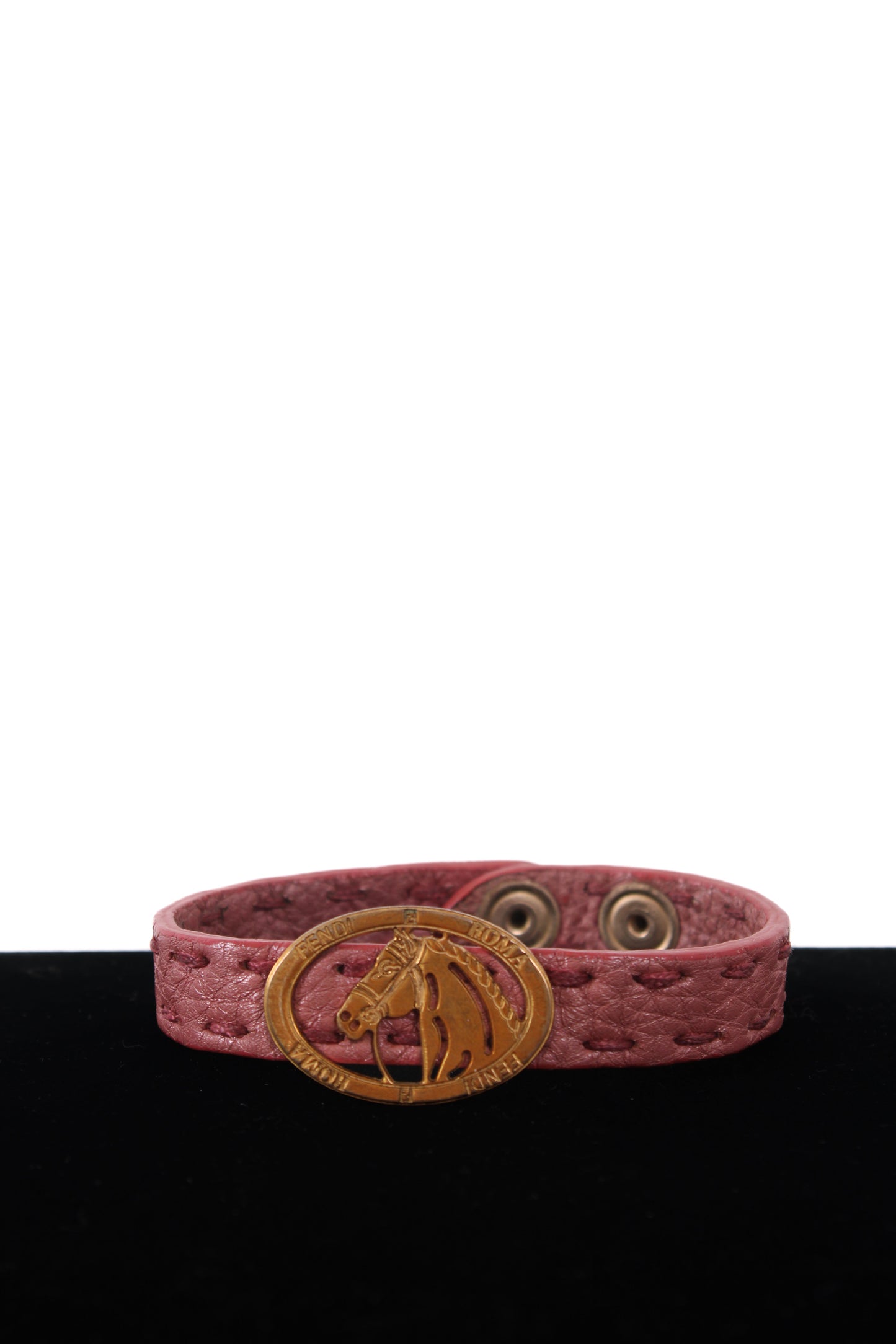 Fendi Selleria Horse Bracelet Dusty Pink | O/S, Gold
