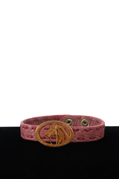 Fendi Selleria Horse Bracelet Dusty Pink | O/S, Gold
