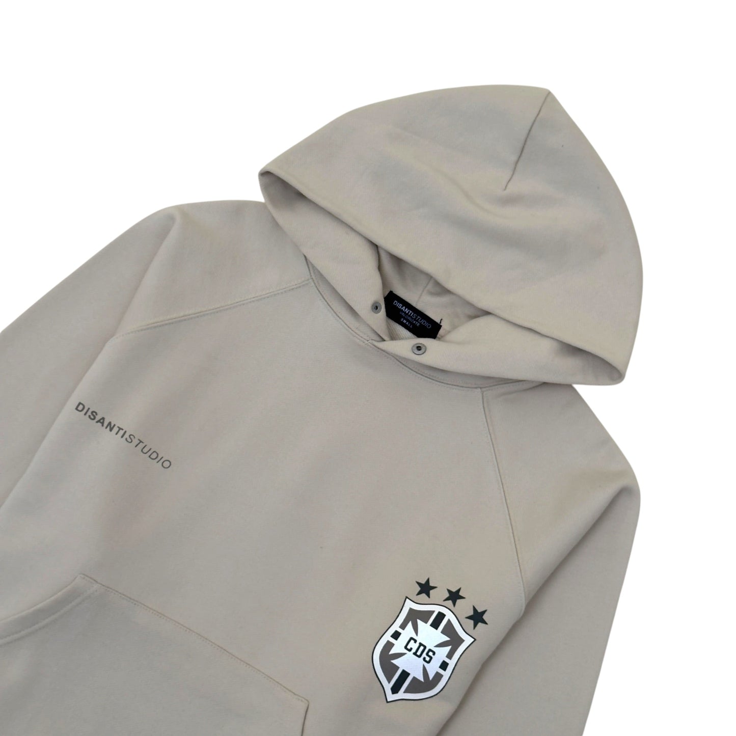 DISANTI STUDIO LOGO HOODIE CREAM S | Small, Cream