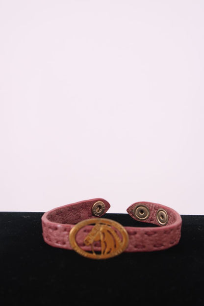 Fendi Selleria Horse Bracelet Dusty Pink | O/S, Gold