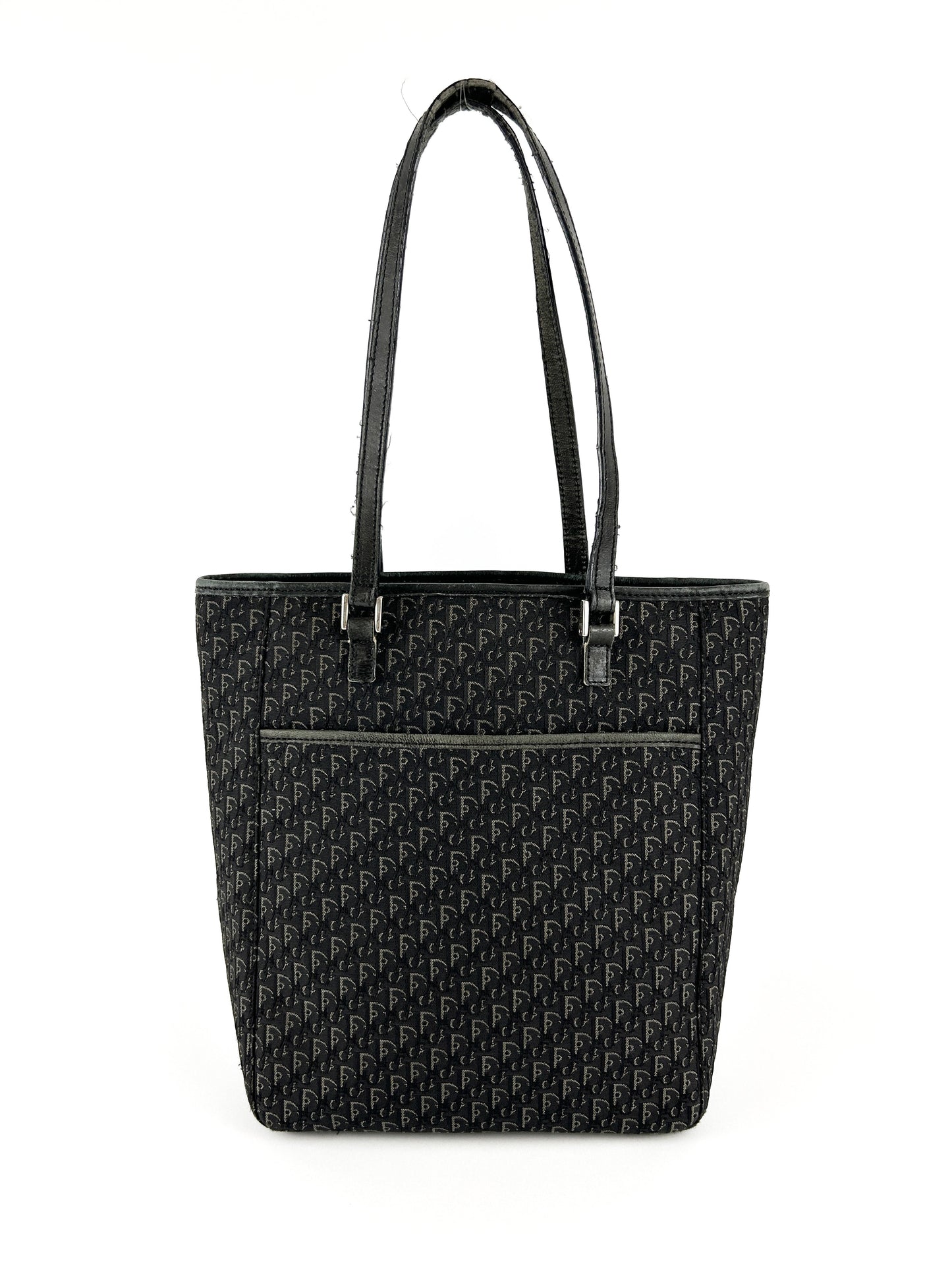 Vintage Christian Dior Monogram Black Tote Bag (2003) | O/S, Black