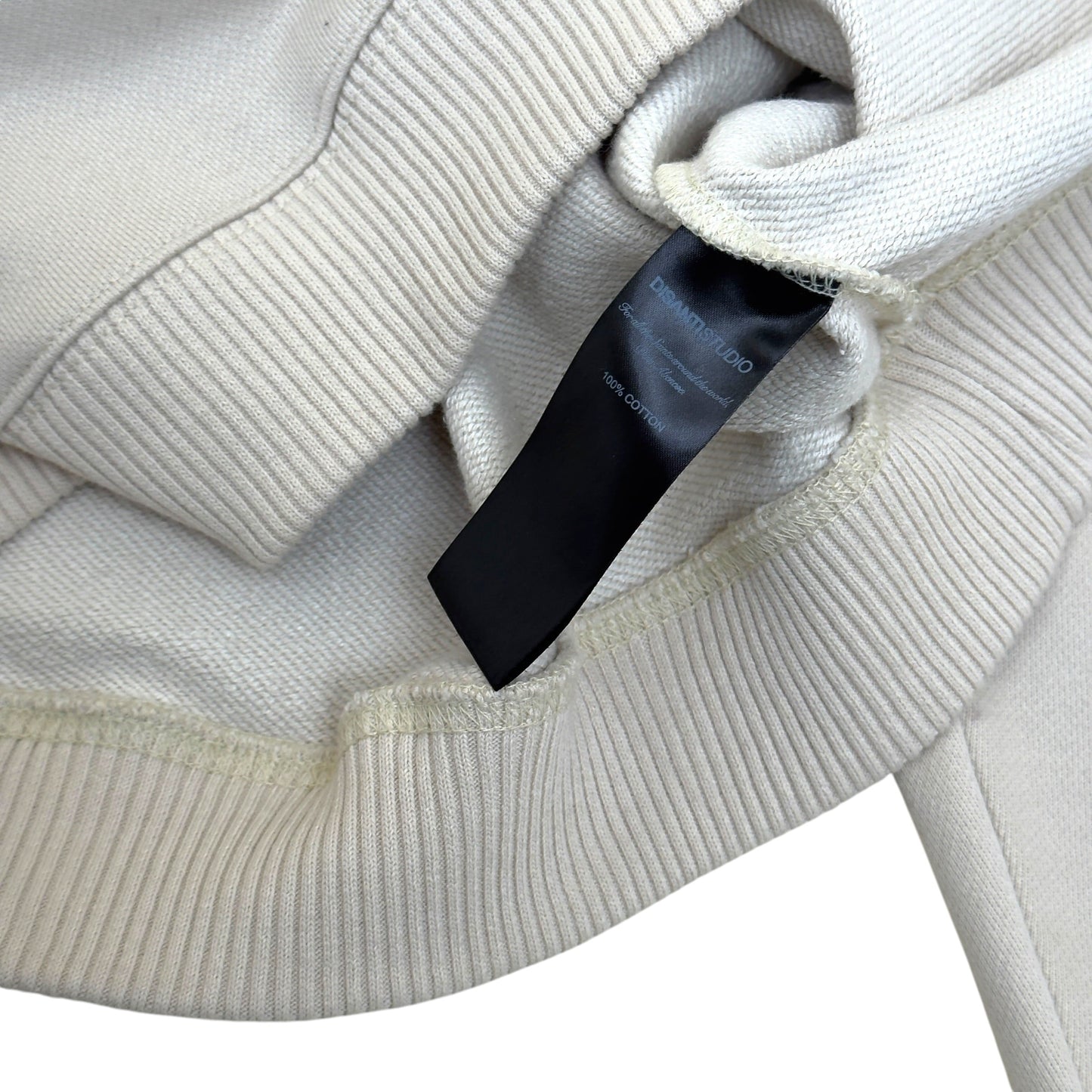 DISANTI STUDIO LOGO HOODIE CREAM S | Small, Cream