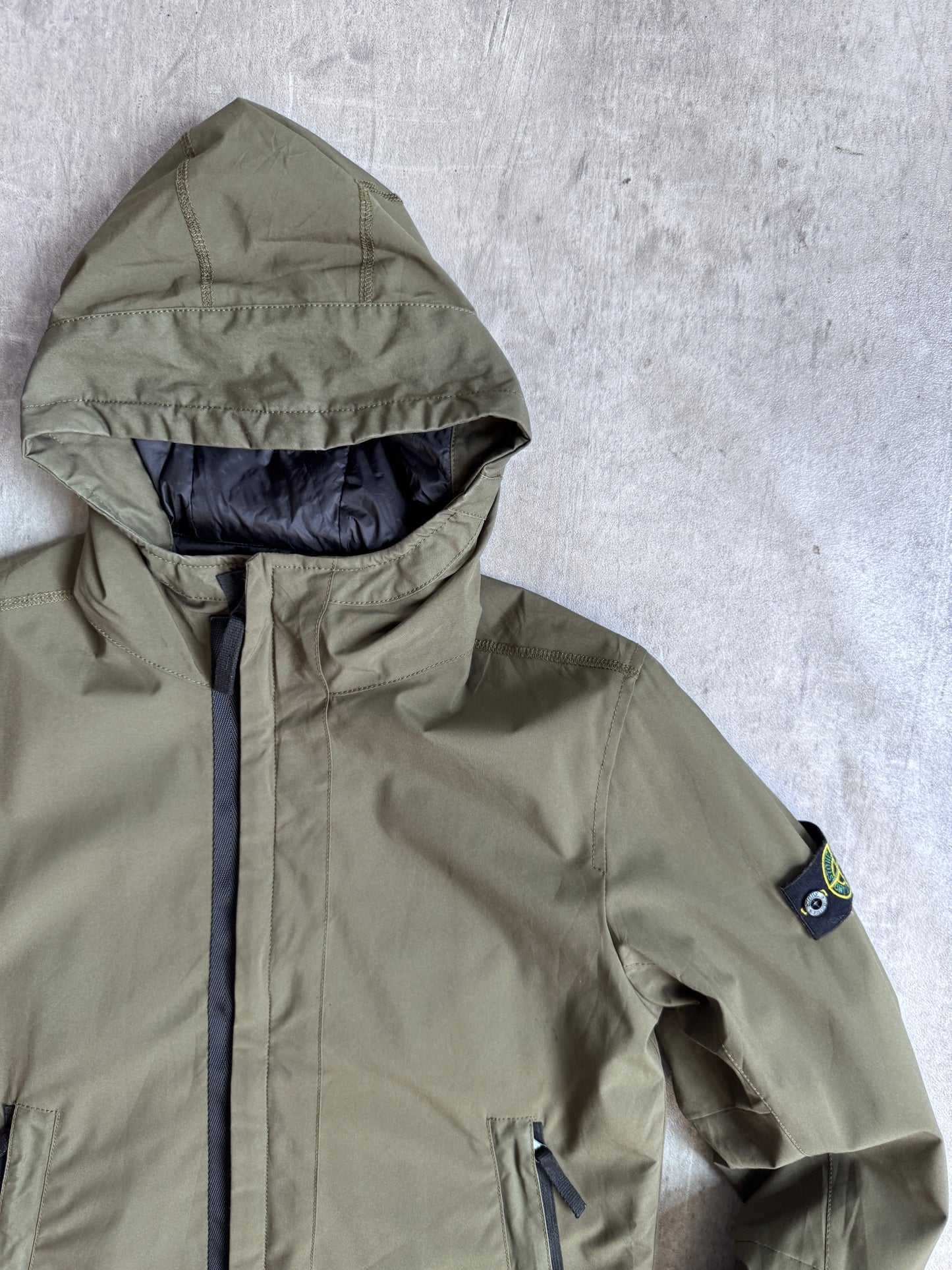 A/W 2018 Stone Island Khaki Nylon Hooded Jacket