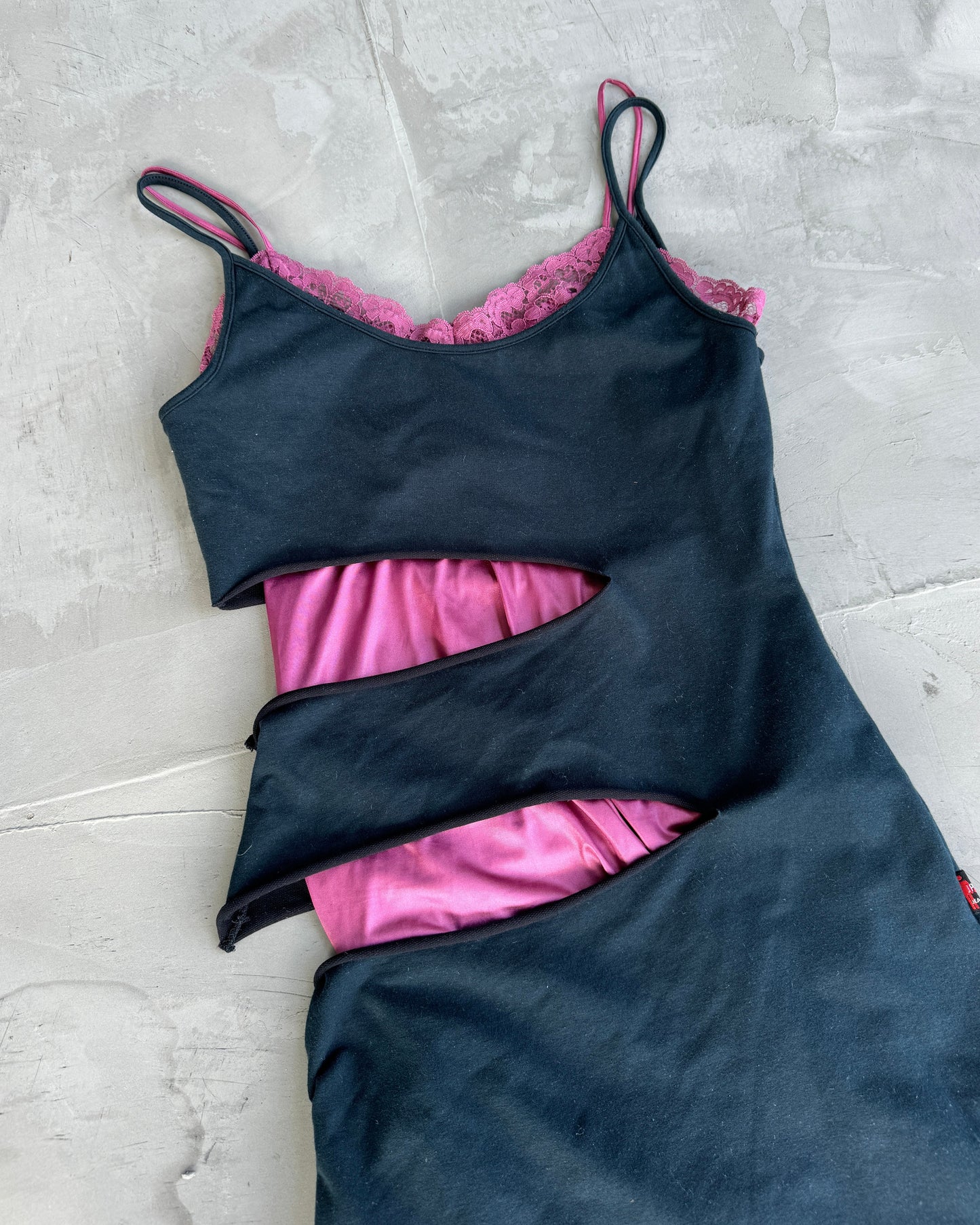 JPG Jean’s Collection 005 Cut Out Dress with Lace Slip Dress - M