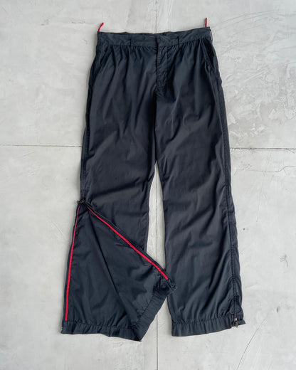 PRADA SPORT COTTON WIDE LEG TROUSERS - W30/31