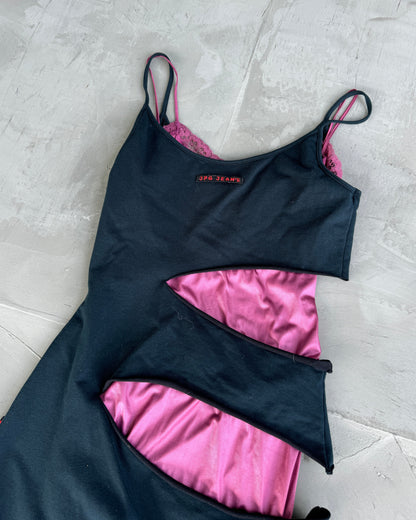 JPG Jean’s Collection 005 Cut Out Dress with Lace Slip Dress - M