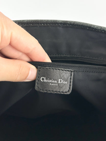 Vintage Christian Dior Monogram Black Tote Bag (2003) | O/S, Black