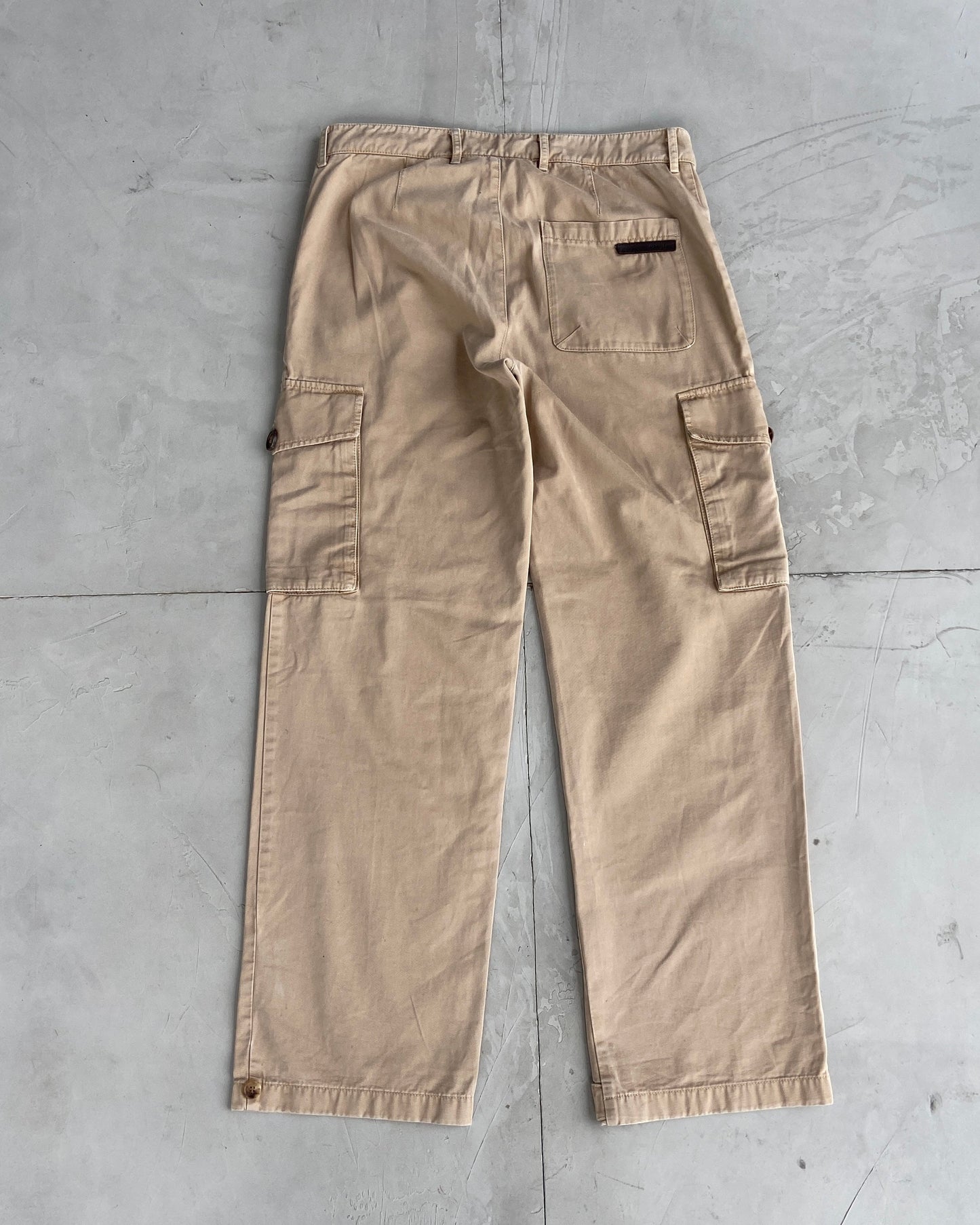 PRADA SPORT BEIGE CARGO TROUSERS - W31"