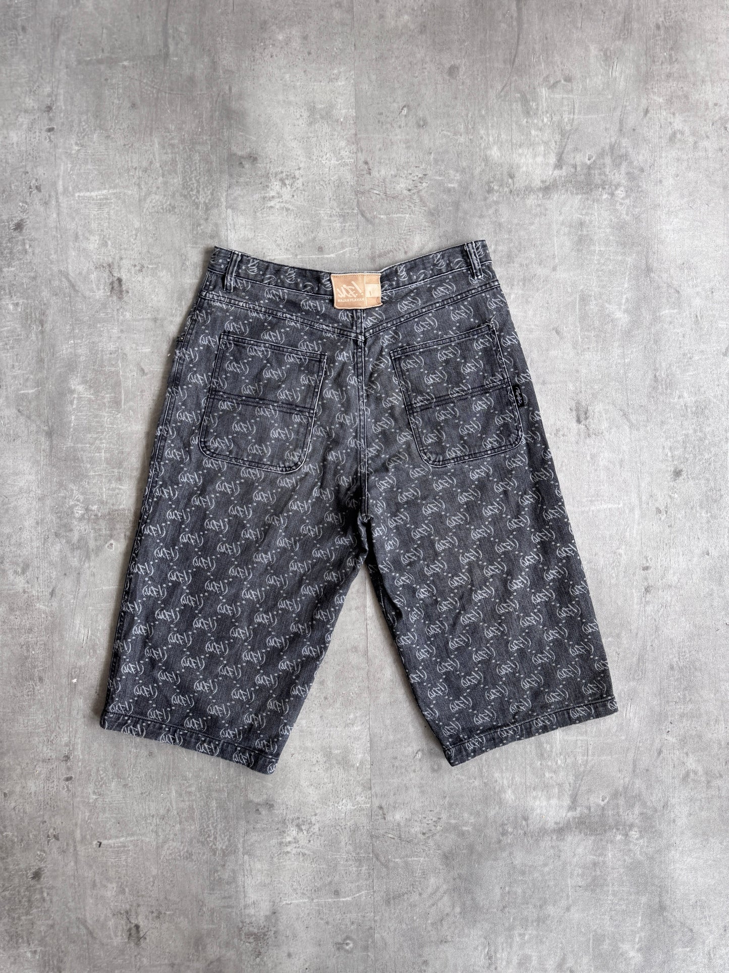 Majah Flavah Logo Print Jorts