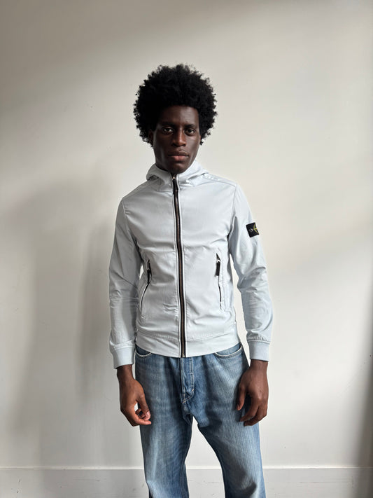 A/W 2020 Stone Island Ice Blue Soft Shell-R Jacket | Medium