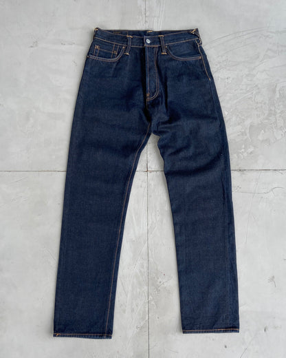 EVISU 2000'S WHITE DAICOCK SELVEDGE DENIM JEANS - W30"