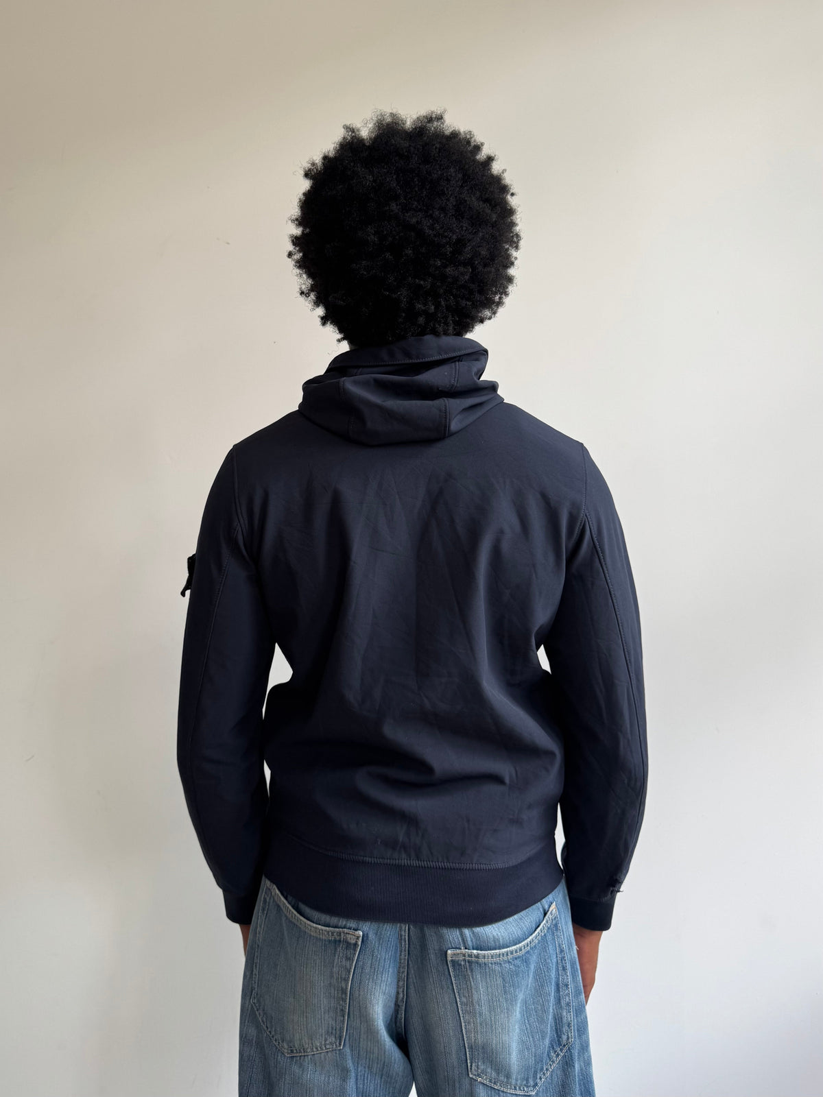A/W 2022 Stone Island Navy Soft Shell Jacket (sold as seen) | Medium