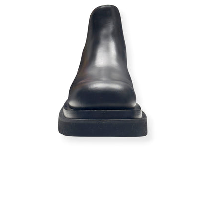 BOTTEGA VENETA LUG LEATHER CHELSEA BOOTS BLACK 37.5 / UK4.5 | UK 4.5, Black