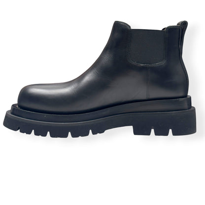 BOTTEGA VENETA LUG LEATHER CHELSEA BOOTS BLACK 37.5 / UK4.5 | UK 4.5, Black