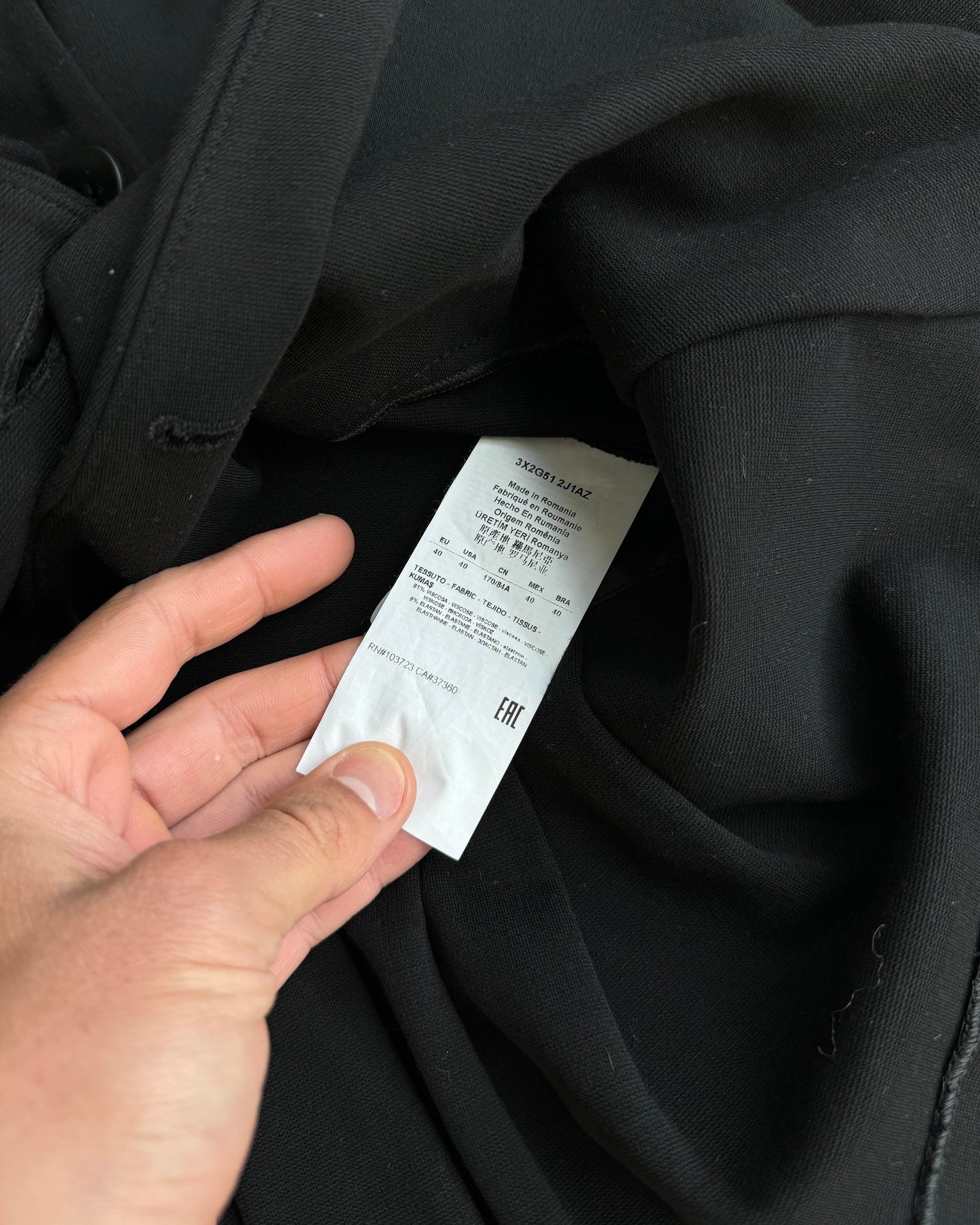 Emporio Armani Asymmetric Jacket - S/M