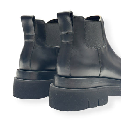 BOTTEGA VENETA LUG LEATHER CHELSEA BOOTS BLACK 37.5 / UK4.5 | UK 4.5, Black